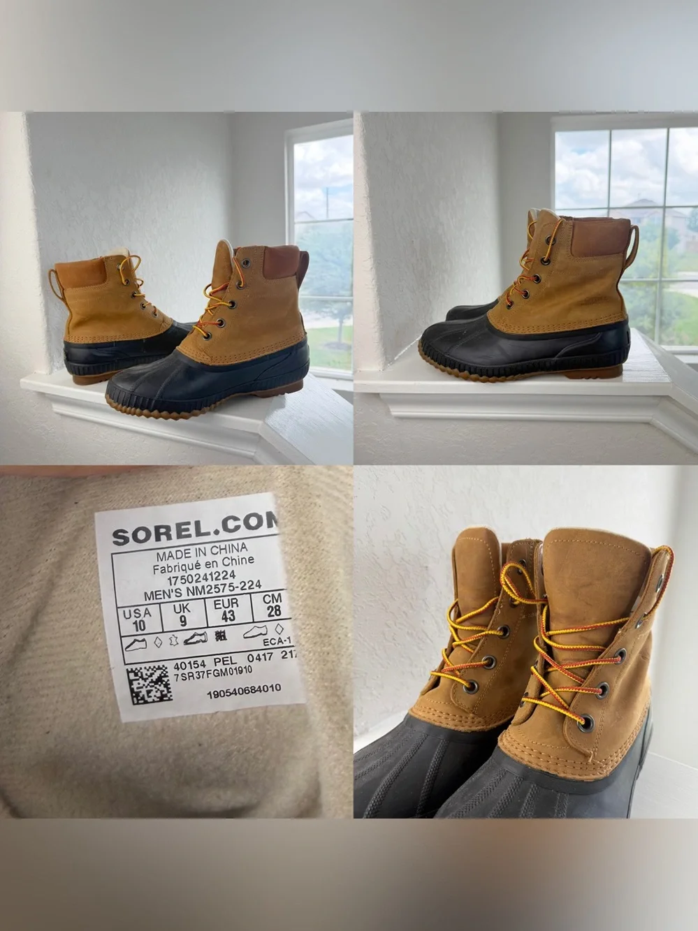 •SOREL• Men’s Cheyanne II Insulated Boot Size 10